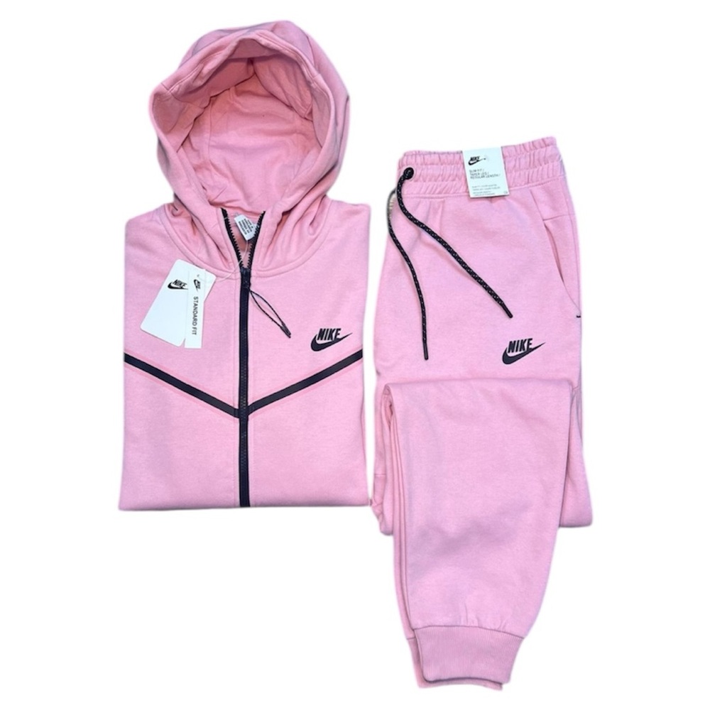 Nike Pink Track Pants and Hoodie Set Unisex